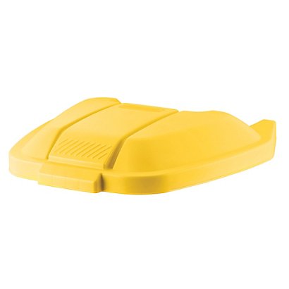 Couvercle amovible jaune pour conteneur 100 L - 1