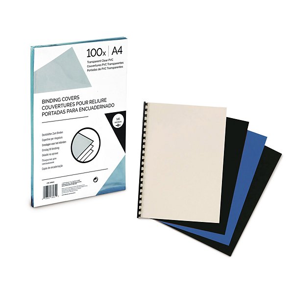 Couverture pour reliures carton grain cuir noir - 2