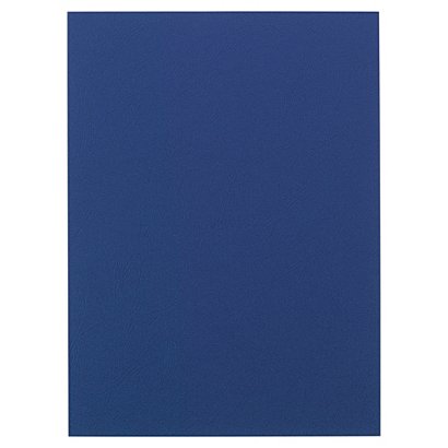 Couvertures pour reliures Fellowes carton grain cuir bleu