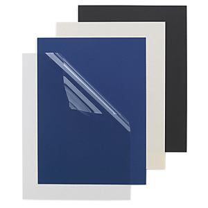 Couvertures pour reliures FELLOWES carton grain cuir ivoire