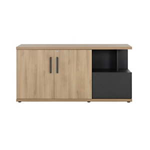 Crédence Osiris - L.160 x P.45 x H.78 cm - Chêne Bocage