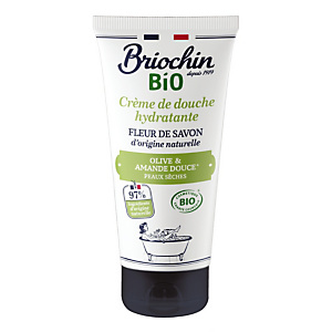Crème de douche Bio 200 ml Briochin, senteur olive et amande Crème de douche Bio 200 ml Briochin, senteur olive et amande