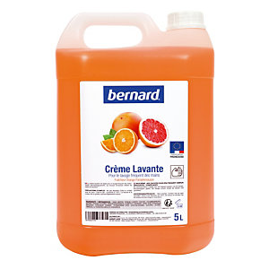 Crème lavante Bernard parfum orange-pamplemousse, bidon de 5 L