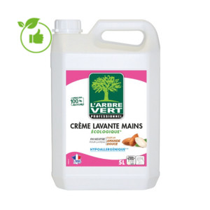 Crème lavante mains L’Arbre Vert amande douce 5 L