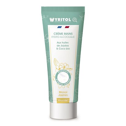 Crème mains hydroalcoolique parfum monoï WYRITOL - 1