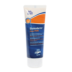 Crème de protection cutanée Stokoderm Aqua Pure, le tube de 100 ml Crème de protection cutanée Stokoderm Aqua Pure, le tube de 100 ml
