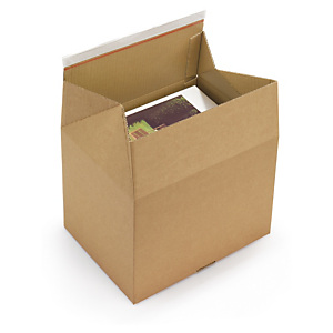 Crash-lock boxes with adhesive closure Crash-lock boxes with adhesive closure