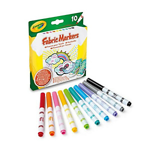 Crayola, Art & craft, Cf10 pennarelli per tessuto, 58-8633 Crayola, Art & craft, Cf10 pennarelli per tessuto, 58-8633