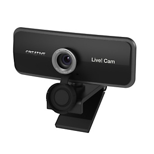 Creative Cámara web Creative Live! Cam Sync de alta definición, 1080p, micrófono dual integrado Creative Cámara web Creative Live! Cam Sync de alta definición, 1080p, micrófono dual integrado