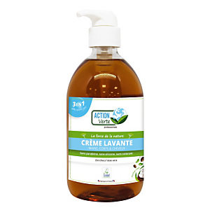 Crème nettoyante Action verte parfum coco, flacon de 500 ml Crème nettoyante Action verte parfum coco, flacon de 500 ml