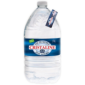 CRISTALINE Eau minérale plate -Bouteille plastique 5 L CRISTALINE Eau minérale plate -Bouteille plastique 5 L
