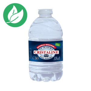 CRISTALINE Eau de source naturelle plate - Lot 24 bouteilles 33 cl CRISTALINE Eau de source naturelle plate - Lot 24 bouteilles 33 cl