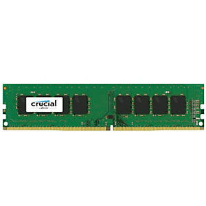 Crucial 2x4GB DDR4, 8 GB, 2 x 4 GB, DDR4, 2400 MHz, 288-pin DIMM CT2K4G4DFS824A