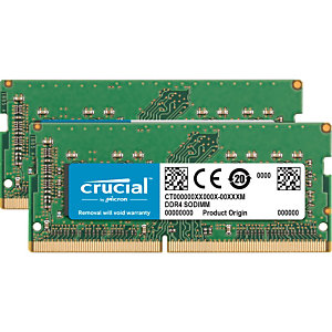Crucial CT2K32G4S266M, 64 GB, 2 x 32 GB, DDR4, 2666 MHz