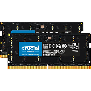 Crucial Micron CT2K32G52C42S5, 64 GB, 2 x 32 GB, DDR5, 5200 MHz, 262-pin SO-DIMM