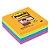 Cube notes repositionnables Easy Select Super Sticky Post-it® coloris assortis 76 x 76 mm - 1