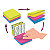Cube notes repositionnables Easy Select Super Sticky Post-it® coloris assortis 76 x 76 mm - 3