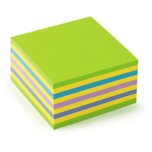Cube Post-it®néon bleu
