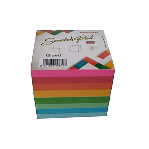 Cubo per appunti collato, Colorato Cubo per appunti collato, Colorato