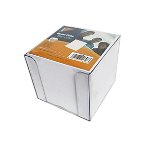 Cubo per appunti con dispenser, Bianco Cubo per appunti con dispenser, Bianco