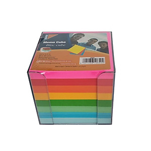 Cubo per appunti con dispenser, Colorato Cubo per appunti con dispenser, Colorato