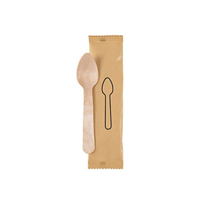 Cucchiaini 11 cm in legno di betulla, imbustato singolarmente (confezione 250 pezzi) Cucchiaini 11 cm in legno di betulla, imbustato singolarmente (confezione 250 pezzi)