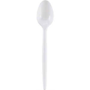 Cucchiaini Usa e getta Bianco Plastica 126 mm (confezione 250 pezzi) Cucchiaini Usa e getta Bianco Plastica 126 mm (confezione 250 pezzi)