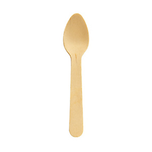 Cuillères bois 16 cm, lot de 100 Cuillères bois 16 cm, lot de 100