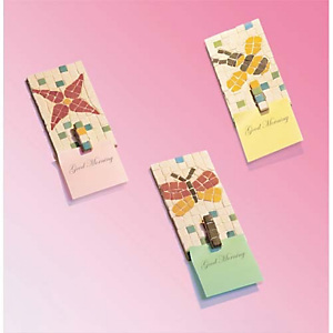 CULTURE CLUB Kit de 12 penses-bête 8 x 15 cm à décorer avec mosaïque 1 x 1 cm assortie fournie CULTURE CLUB Kit de 12 penses-bête 8 x 15 cm à décorer avec mosaïque 1 x 1 cm assortie fournie