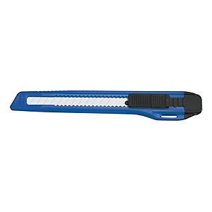 Cutter, Rivestimento in plastica, Lama 9 mm, Blu Cutter, Rivestimento in plastica, Lama 9 mm, Blu