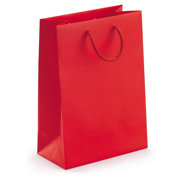 Czarna torba powlekana matowa o wypukłej teksturze 300 x 250 x 100 mm - 3