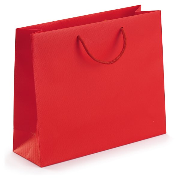 Czarna torba powlekana matowa o wypukłej teksturze 300 x 250 x 100 mm - 5