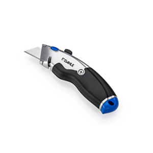 DAHLE 10890-16224 Heavy Duty Basic Cutter, cuchilla trapezoidal, metal, con cortador de cinta de embalaje y depósito con recambio de cuchillas, Incluye 3 cuchillas de recambio