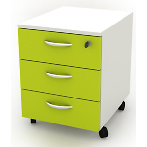 Daily Cassettiera a 3 cassetti, su ruote, 41 x 50 x 52,2 cm, Bianco/Verde Daily Cassettiera a 3 cassetti, su ruote, 41 x 50 x 52,2 cm, Bianco/Verde