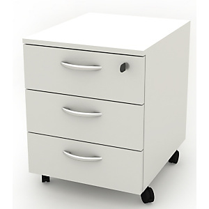 Daily Cassettiera a 3 cassetti, su ruote, 41 x 50 x 52,2 cm, Bianco Daily Cassettiera a 3 cassetti, su ruote, 41 x 50 x 52,2 cm, Bianco