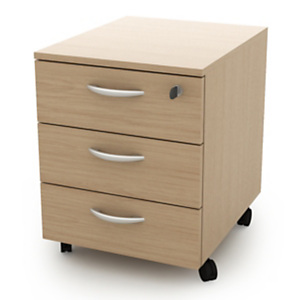 Daily Cassettiera a 3 cassetti, su ruote, 41 x 50 x 52,2 cm, Rovere Daily Cassettiera a 3 cassetti, su ruote, 41 x 50 x 52,2 cm, Rovere