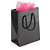 Darčeková taška z lesklého papiera čierna 550x450x150 mm - 13