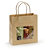 Darčekové tašky s okienkom z kraftového papiera, 180x190x80 mm, hnedé - 2