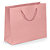 Darčekové tašky z matného papiera, 300 x 250 x 100 mm, svetlo ružová - 1