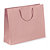 Darčekové tašky z matného papiera, 400 x 320 x 120 mm, svetlo ružová - 1