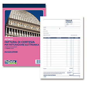 DATA UFFICIO Blocco fatture di cortesia - 33/33/33 copie autoric. - 21,5 x 14,8 cm - DU16413FE00 DATA UFFICIO Blocco fatture di cortesia - 33/33/33 copie autoric. - 21,5 x 14,8 cm - DU16413FE00