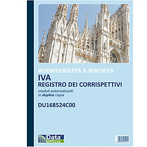 DATA UFFICIO Registro corrispettivi mensili - 24/2 autoricalcante - DU168524C00
