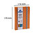 LE DAUPHIN Carnet Iderama 170x110, 192 pages lignées - Orange - 3