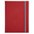 LE DAUPHIN Carnet Iderama 220x170, 192 pages lignées - Rouge - 1