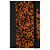 LE DAUPHIN Carnet Marbre 170x110, 192 pages lignées - Orange - 1