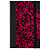 LE DAUPHIN Carnet Marbre 170x110, 192 pages lignées - Rouge - 1