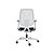 Dauphin Fauteuil de bureau ergonomique Speed-O - dossier résille et piètement coloris Blanc - assise coloris Noir - 3