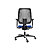 Dauphin Fauteuil de bureau ergonomique Speed-O - dossier résille et piètement coloris Noir - assise coloris Bleu - 3