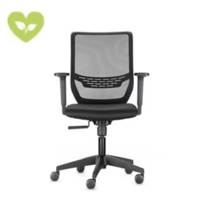 DAUPHIN HUMAN DESIGN GROUP Sedia operativa ergonomica To-sync work con braccioli, Tessuto ignifugo, Nero DAUPHIN HUMAN DESIGN GROUP Sedia operativa ergonomica To-sync work con braccioli, Tessuto ignifugo, Nero