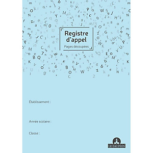 LE DAUPHIN Registre annuel d'appel journalier, 297X210, pages découpées, 24 pages - Vert